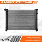 OE Style Aluminum Radiator for Nissan Sentra (2020–2025) DPI-13852