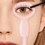 Set of 4 Eye Makeup Tools: Mascara Shield, Eyeliner Template, Eyelash Comb
