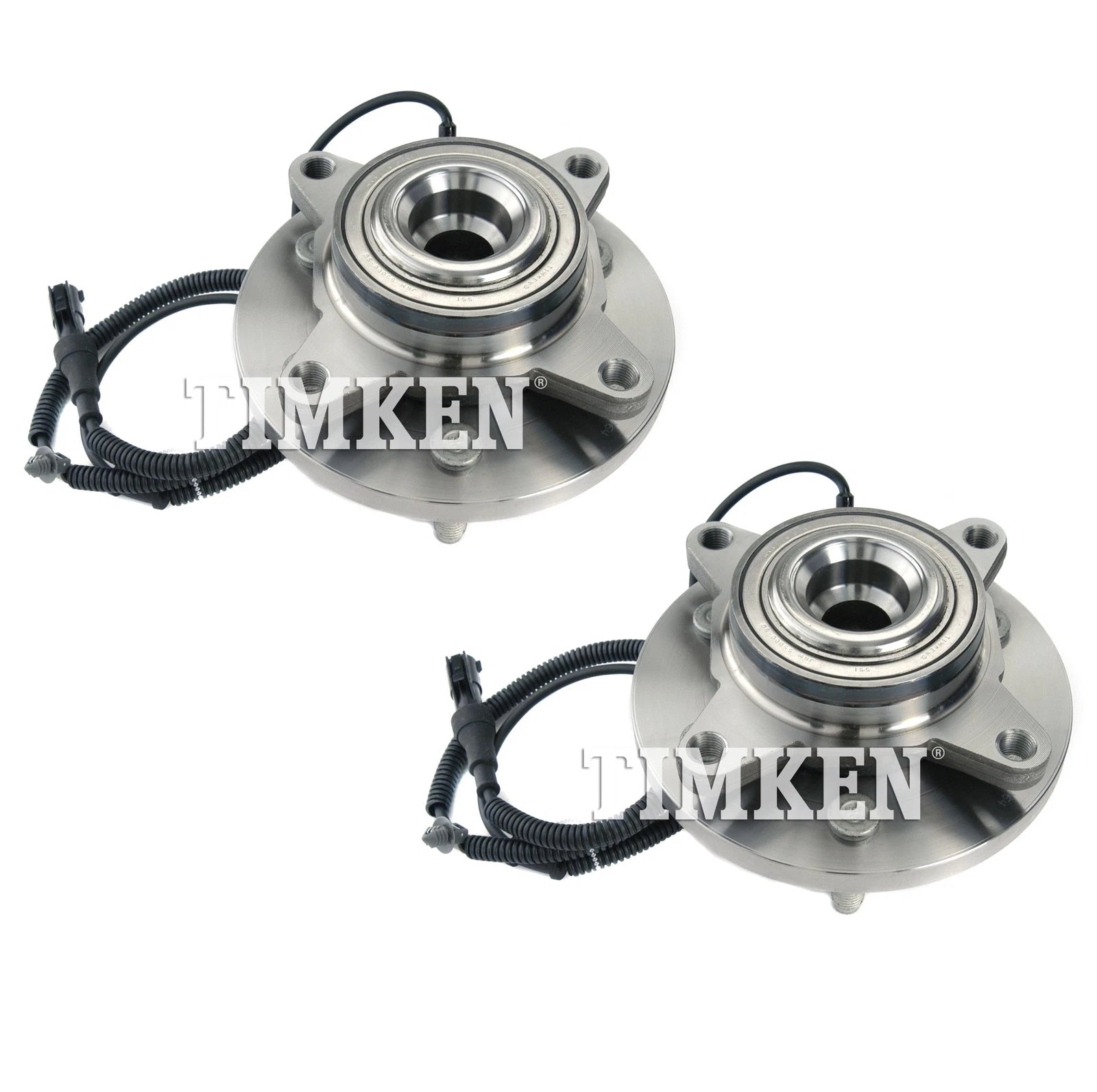 Set of 2 Front Timken Wheel Bearing and Hub Kit for Ford Lincoln (2007–2010)