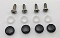 License Plate Screws and Black Caps Set for Mitsubishi Triton (2015–2024)