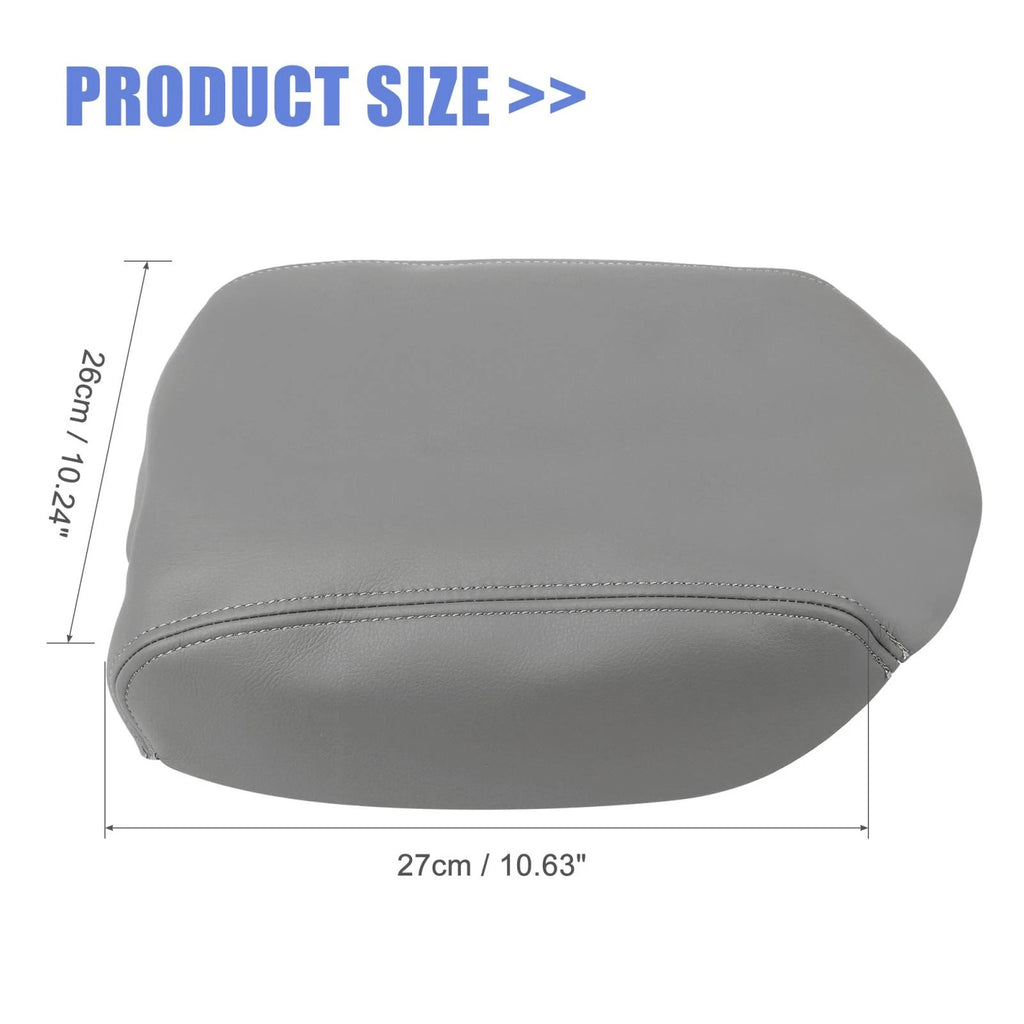 Center Console Lid Armrest Cover for Honda Pilot (2009–2015) Gray