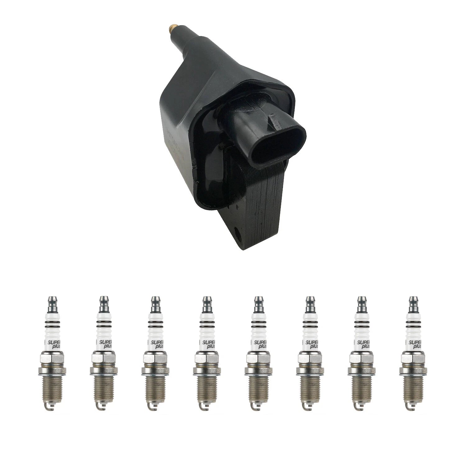 Set of 8 Hitachi Ignition Coils & Bosch Spark Plugs for B2500 RAM 1500 Dakota V8