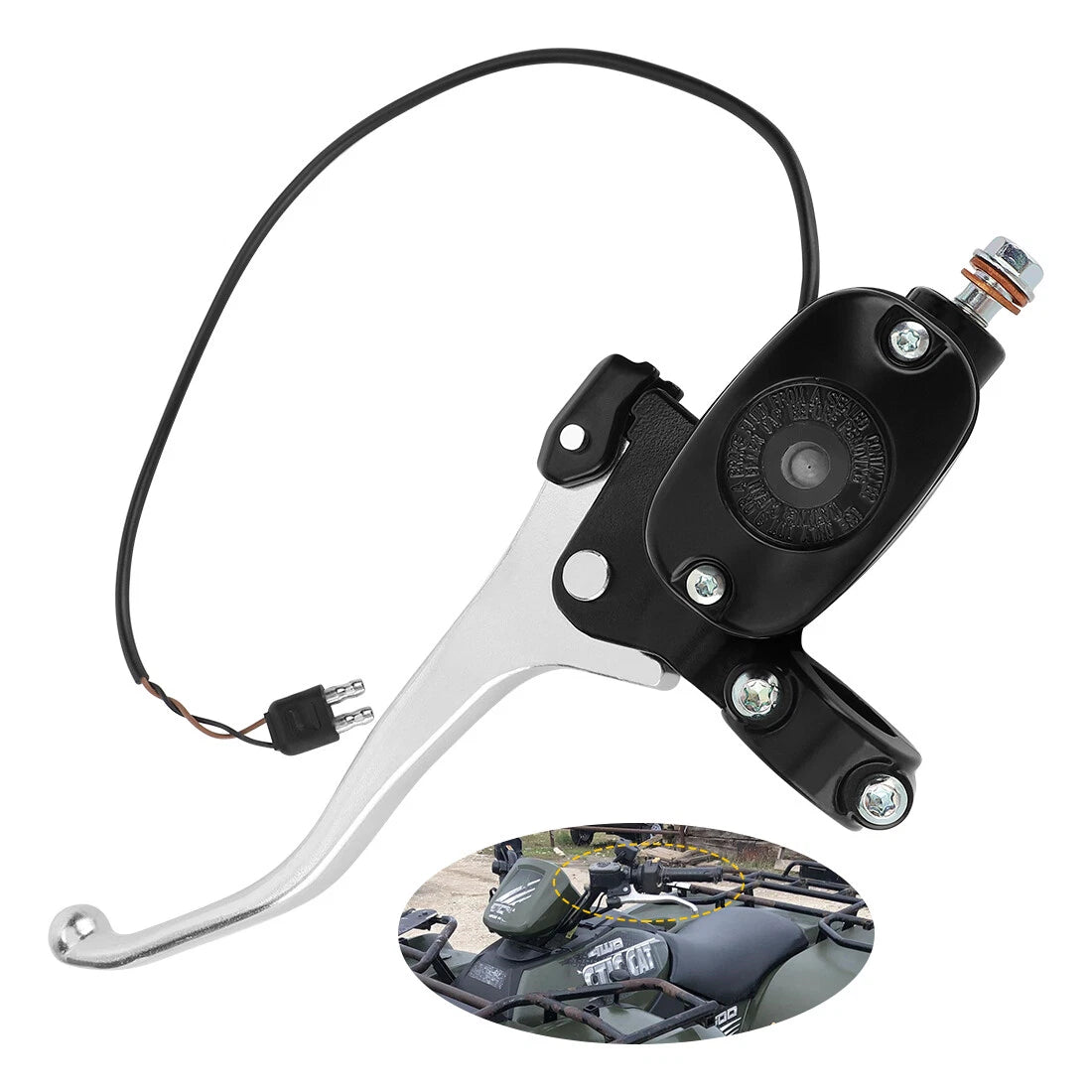 Front Brake Master Cylinder with Brake Light Switch for Arctic Cat 650 700 1000 (2004–2021)