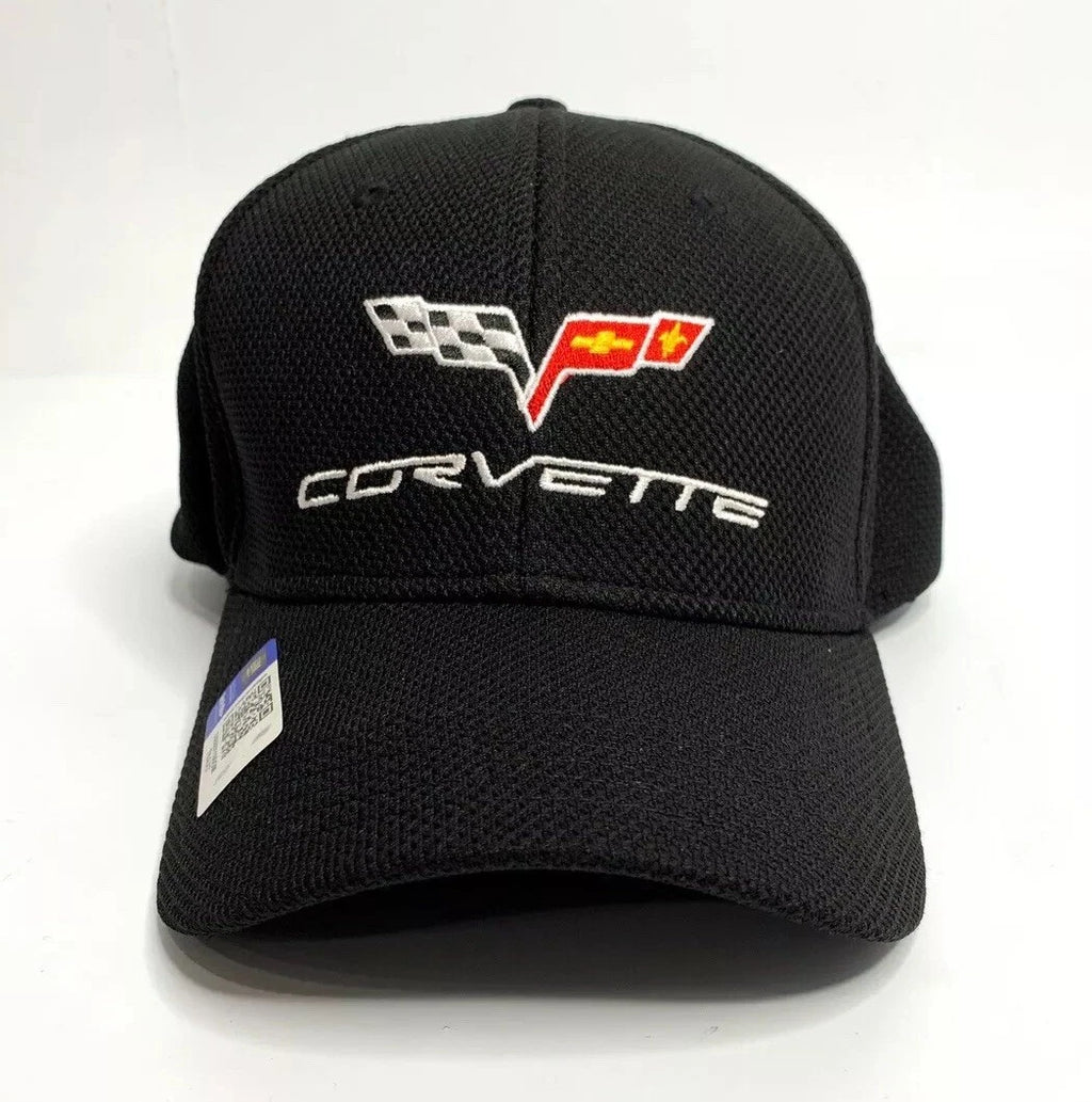 Cap Hat Black Flexfit Style for Chevy Corvette C6 (2005–2013)