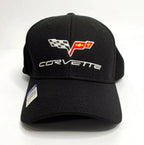 Cap Hat Black Flexfit Style for Chevy Corvette C6 (2005–2013)