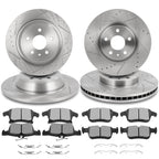 Set of 4 Brake Rotors and Pads for Ford Fusion Lincoln MKZ (2013–2016)