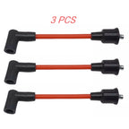 3Pcs Spark Plug-Coil Wires for Mercury 150-175-200 (813715A1 90816A25 93475A25)