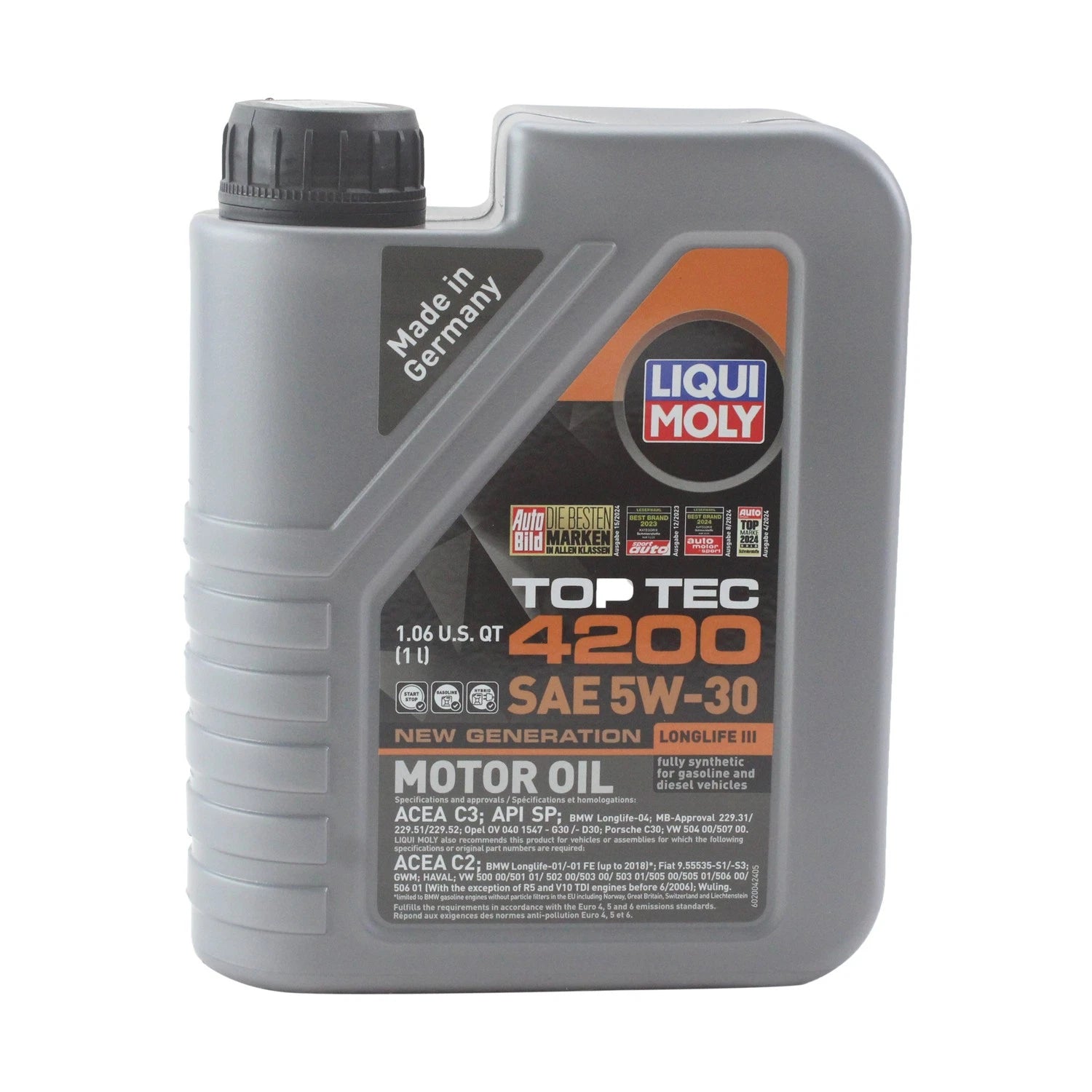 Liqui Moly Top Tec 4200 5W30 Engine Oil Change Kit for X166 GL350 ML350 (2012–2016)