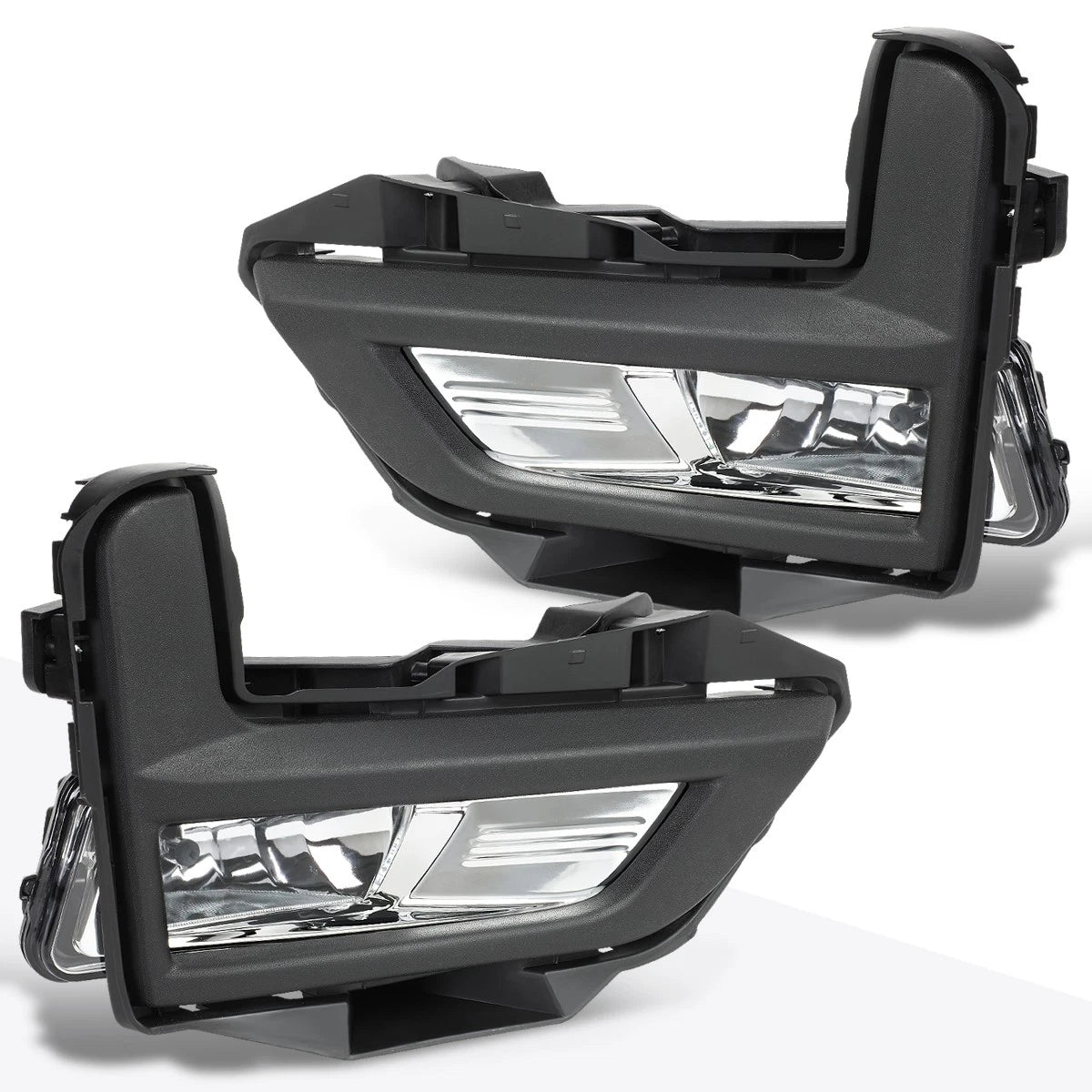 Clear Lens Front Bumper Fog Lights with Bezel Cover & Switch for Rogue (2017–2018)