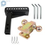Adjustable Trailer Hitch Tow Receiver Dual Ball Mount for Make Model