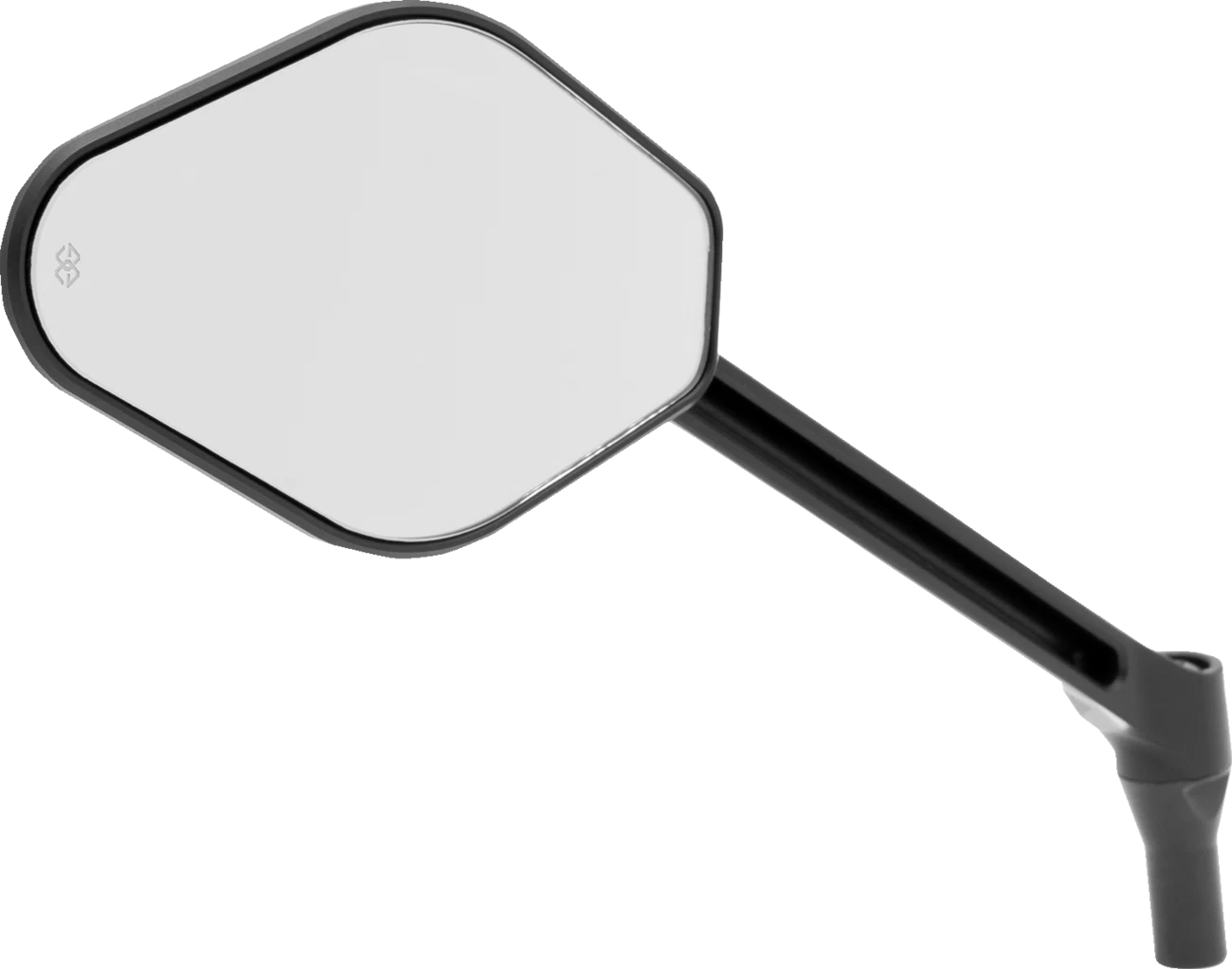 Adjustable Black Long Stem Diamond Mirror for Harley Davidson