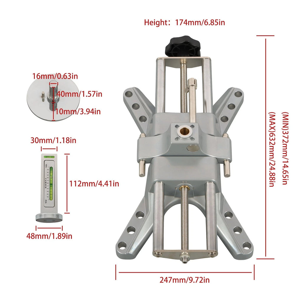 Wheel Alignment Rack Tool with Magnetic Adapter for 11"-25" Rims