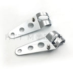 2X Headlight Brackets for Motorcycle (28mm-38mm Forks) Chrome