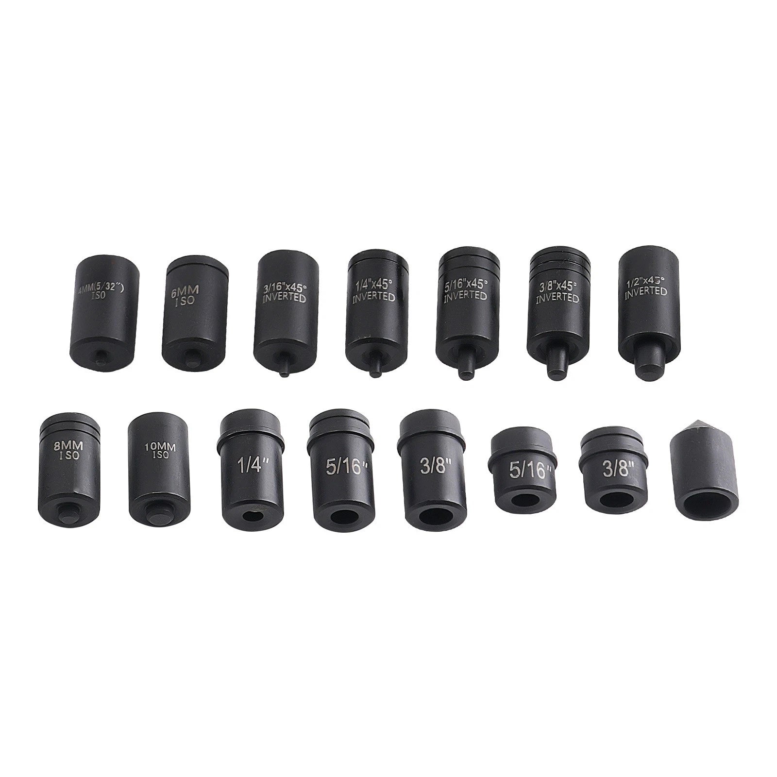 45pcs brake line flaring tool hydraulic for copper pipes steel dies adapters