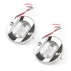 2X 12V 316 Stainless Marine Blue Underwater Light 6 LED for Boat