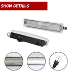 Pair Clear White LED Side Marker Lights for BMW Z3 M Coupe (1996–2002)