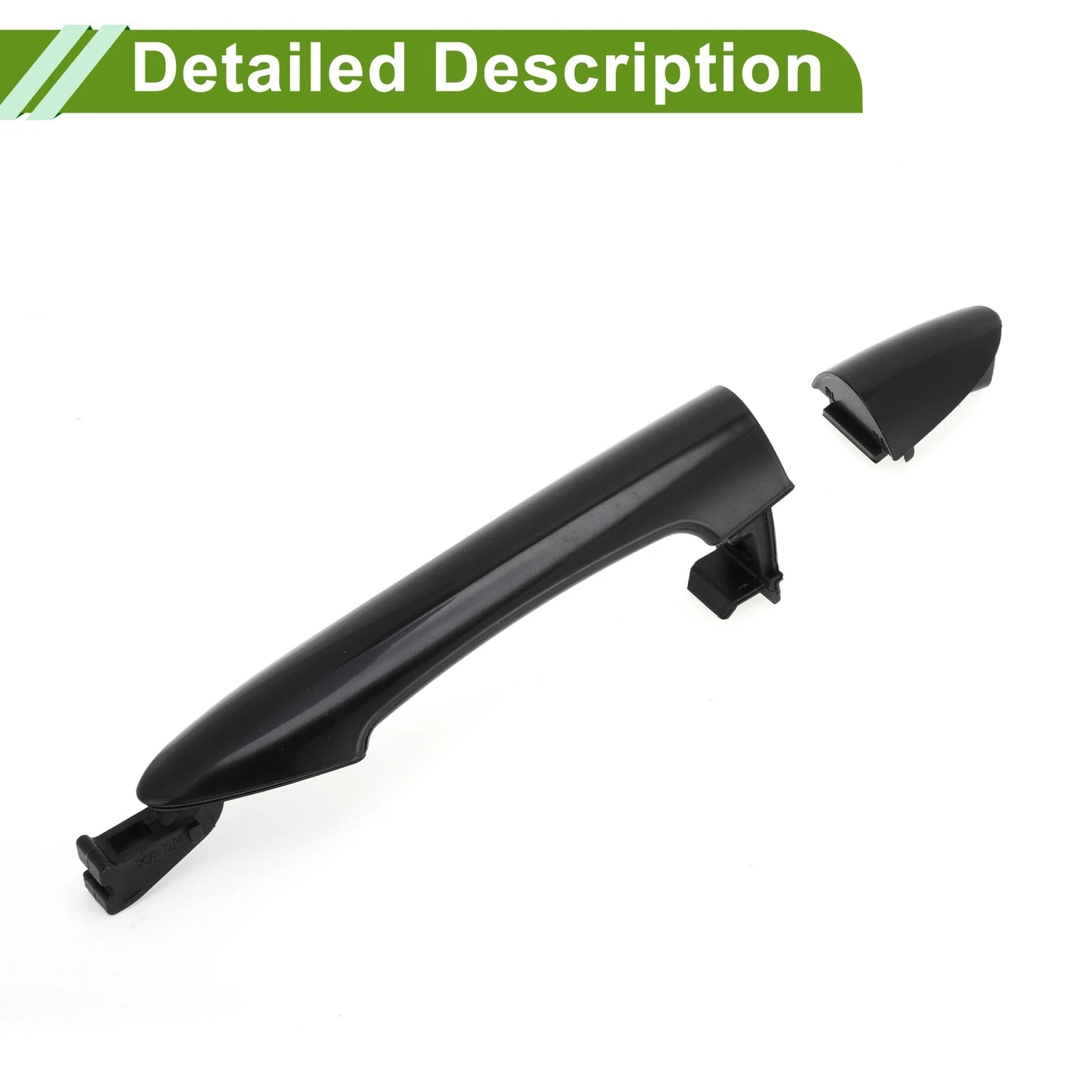 Exterior Door Handle for Kia Picanto (2011–2016) Black Rear Left