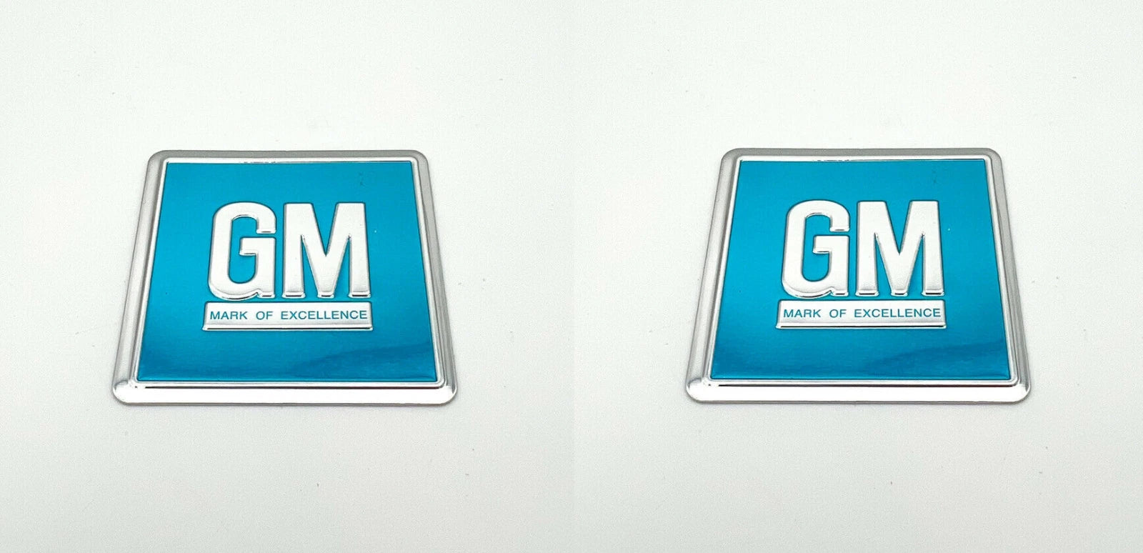 Door Jamb Decals Turquoise Foil Badges Replacement for 1964–1967 Buick