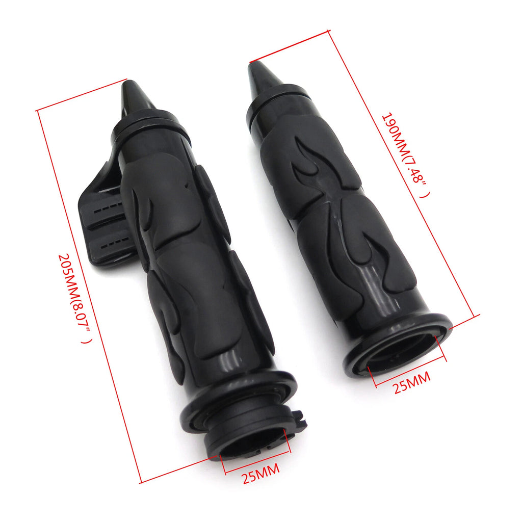 Spike Hand Grip Throttle Boss for Kawasaki Yamaha Road Star (1", 25mm)