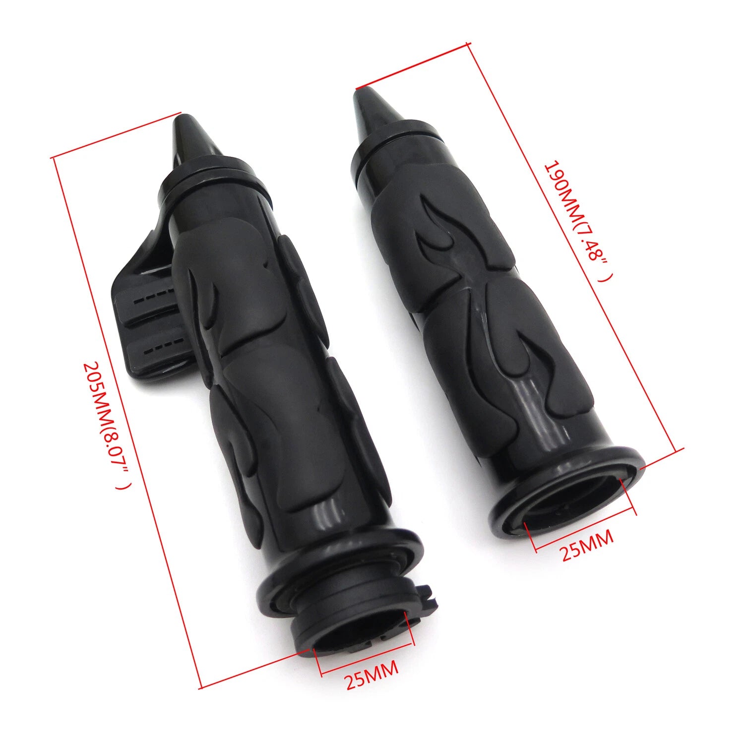 Spike Hand Grip Throttle Boss for Kawasaki Yamaha Road Star (1", 25mm)