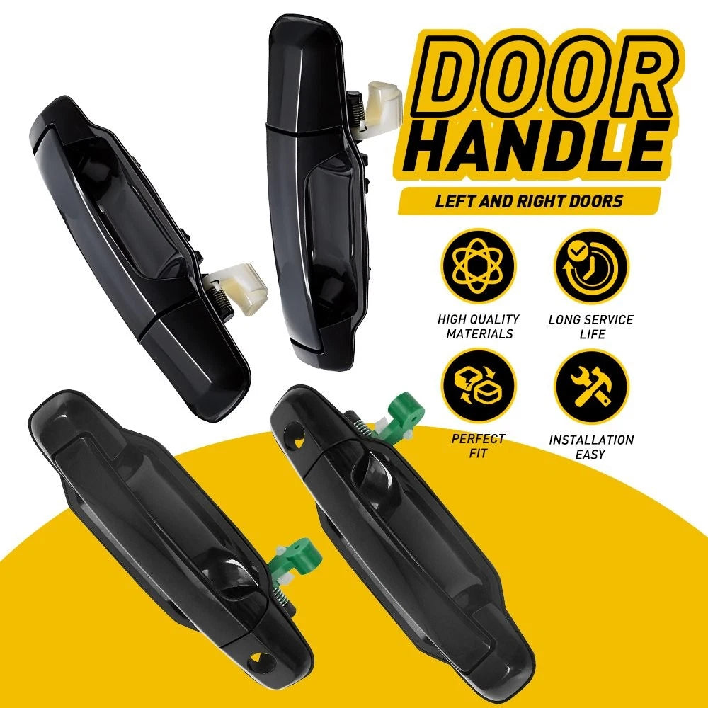 Set of 4 Exterior Door Handles for Kia Sorento (2003–2009)