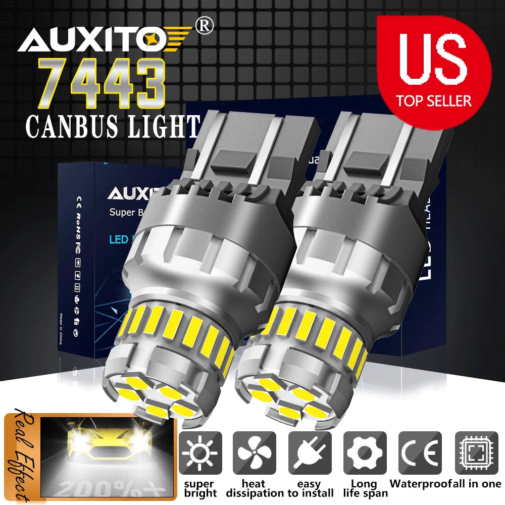 2X White LED Backup Reverse Light Bulbs for Ford F-150 (2015–2021)