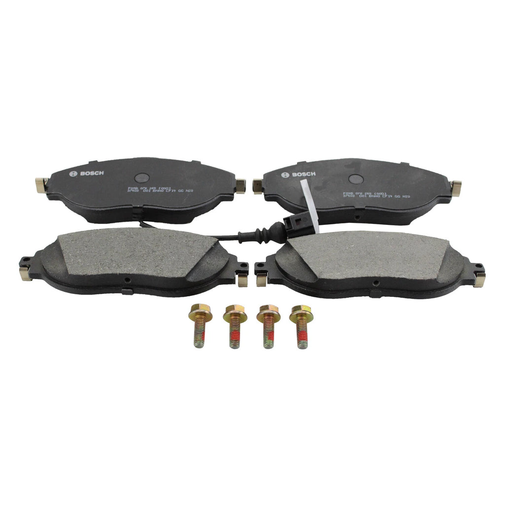 Set of 4 Bosch QuietCast Front Ceramic Brake Pads for Audi S3 VW CC Golf R GTI Jetta (2015–2020)