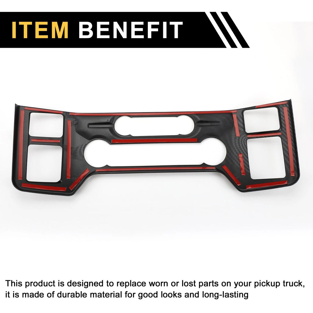 A/C Air Conditioning Panel Cover Trim for Ford F-150 (2021–2024) Black Set