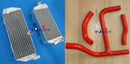 Aluminum Radiator + Red Y Hose for Suzuki RMZ250 (2010-2012)