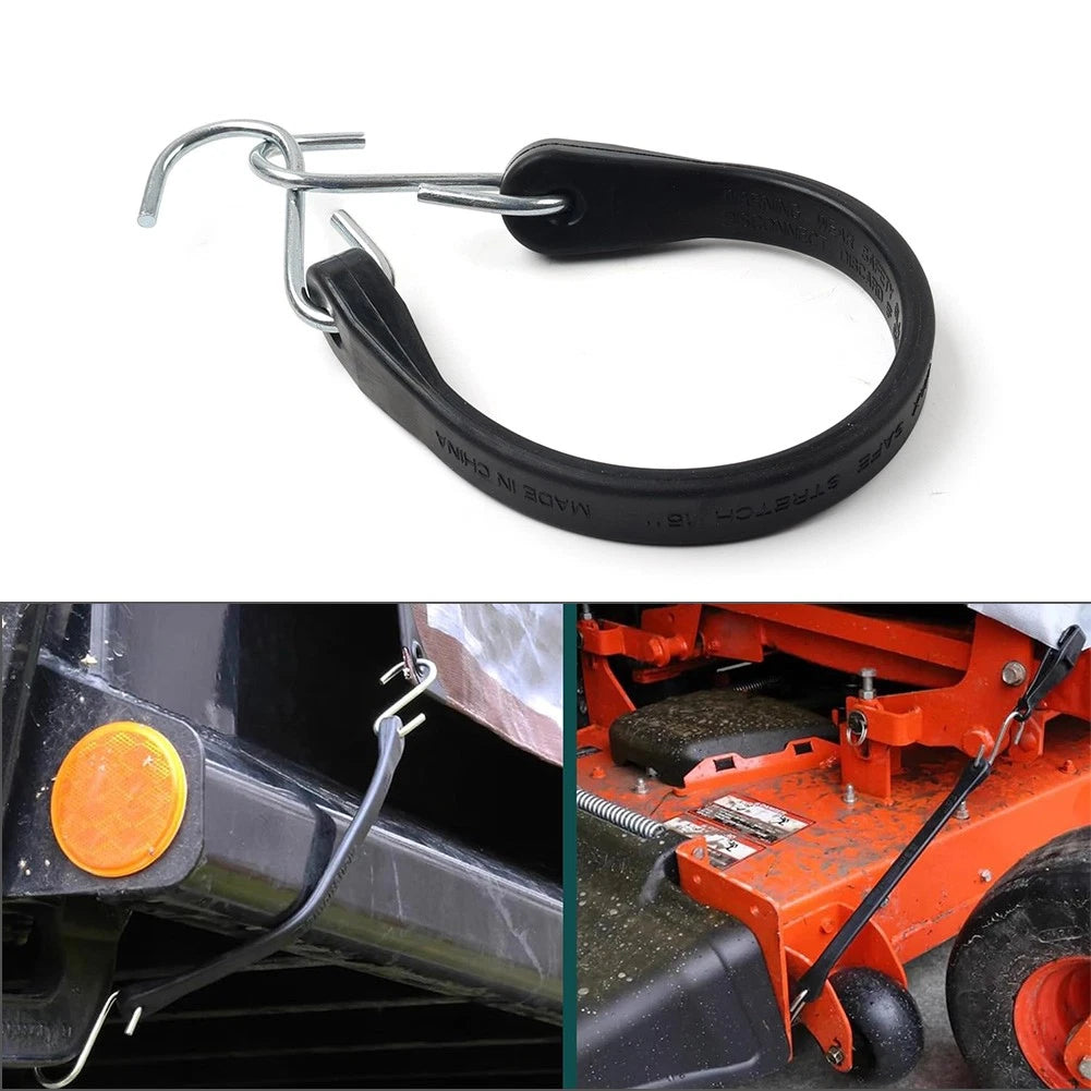 10" Rubber Tarp Straps Tie Down Bungee Cords with Hooks for Cars