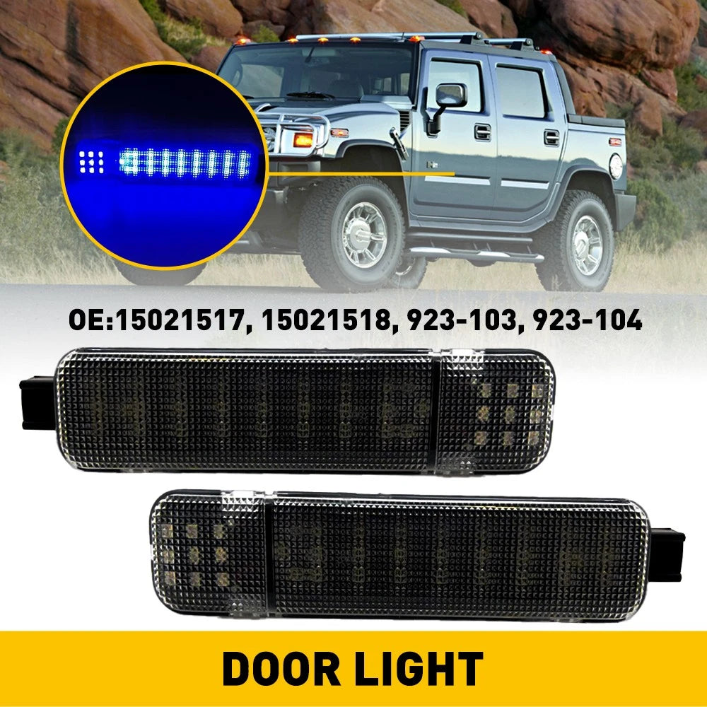 Blue LED Inside Door Courtesy Light for Chevy GMC C/K 1500 2500 Suburban (1996–2000)