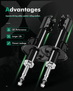 Front Pair Shock Struts for Toyota Yaris (2006–2014) & Prius C (2012–2015)