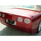 Polished Stainless Steel Tail Light Grilles Billet Style for 1997-2004 Corvette