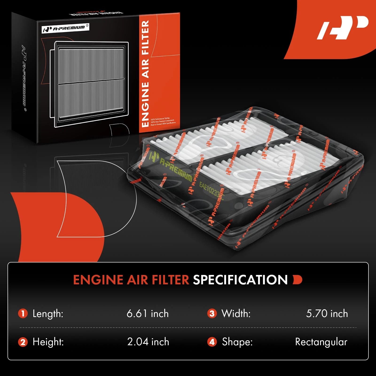 Engine Air Filter for Honda Fit (2007-2008)