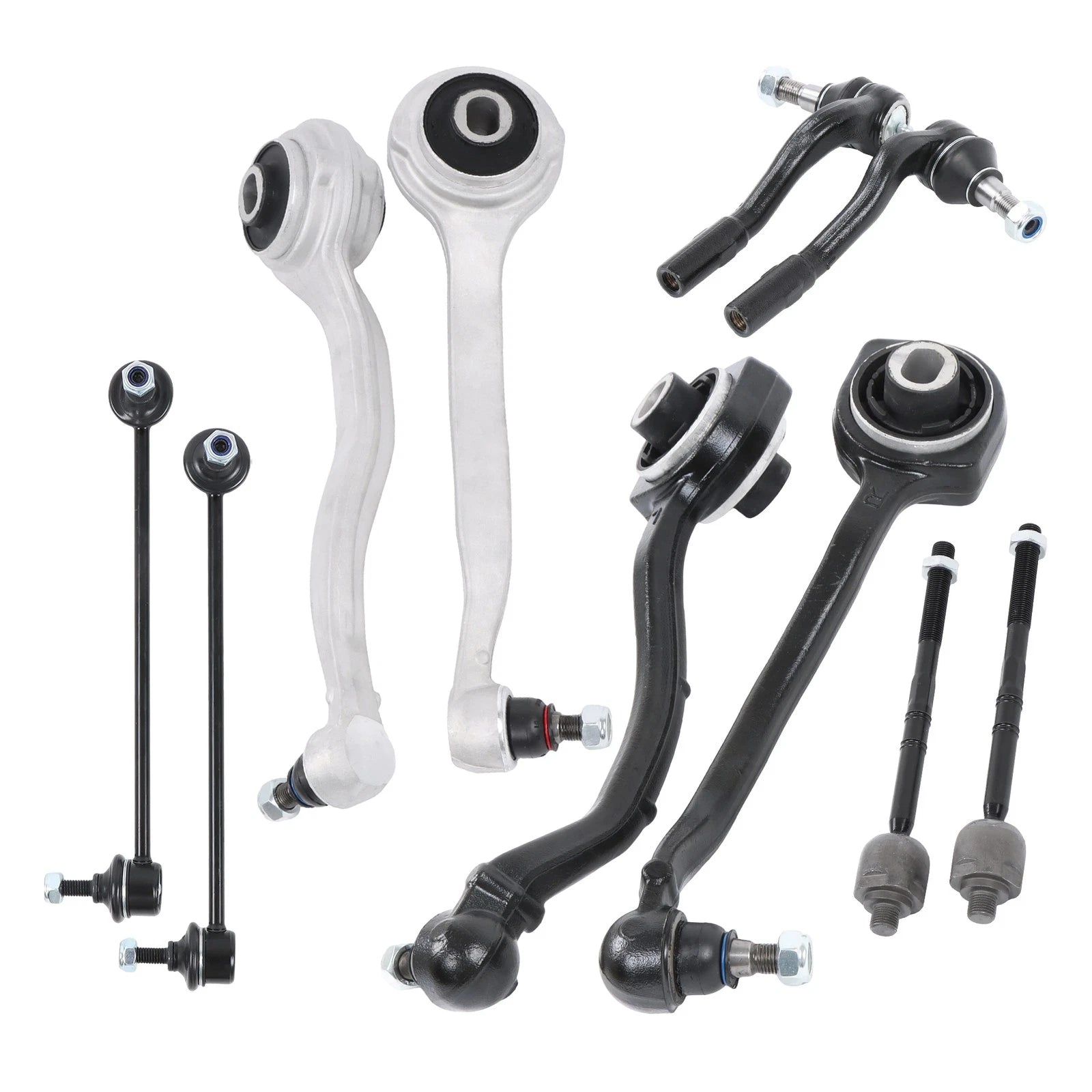 Set of 10 Control Arm Tie Rod Sway Bar End Links for Mercedes-Benz CLK500 (2003–2006)
