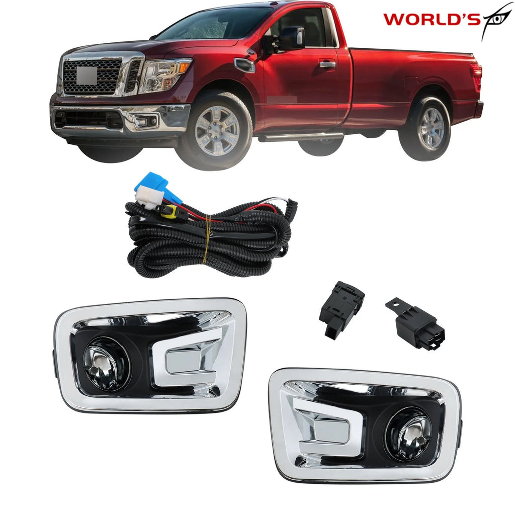 Halogen Fog Lights Wiring Harness for Nissan Titan (2016–2019)