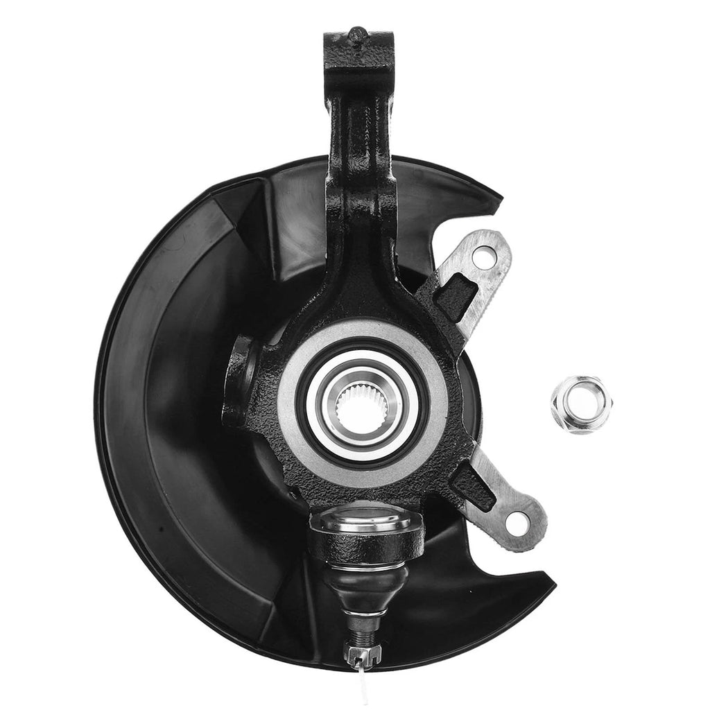 Pair Front Steering Knuckle & Hub Bearing for Honda Civic (2001-2002)