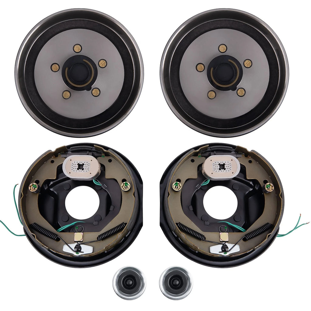 2Pcs Electric Brake Hub Drum Kit for 3500 lb Axle (5 On 4.5")