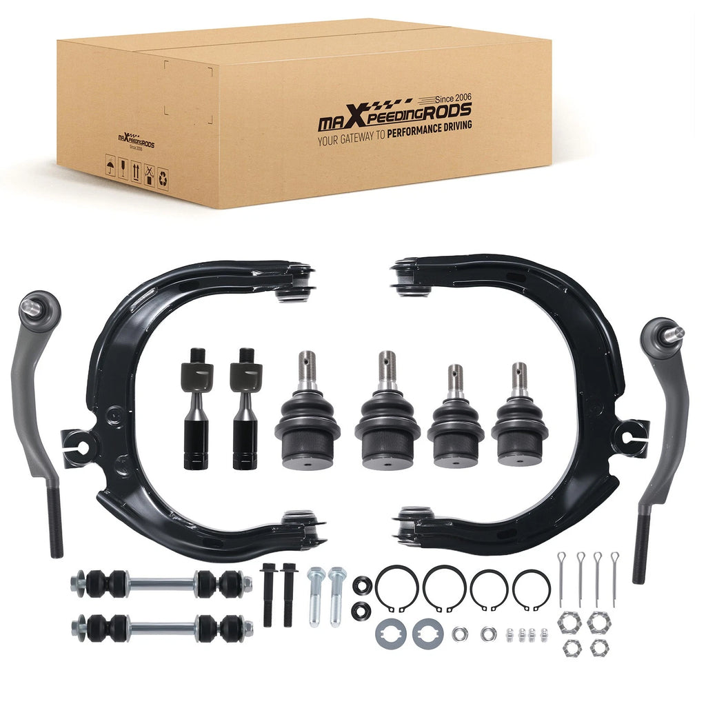 Front Suspension Upper Control Arms Ball Joints Tie Rods for GMC Envoy (2008–2009)