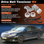 Serpentine Belt Drive Tensioner & Idler Pulley Kit for Lexus ES350 RX350 (2007–2012)