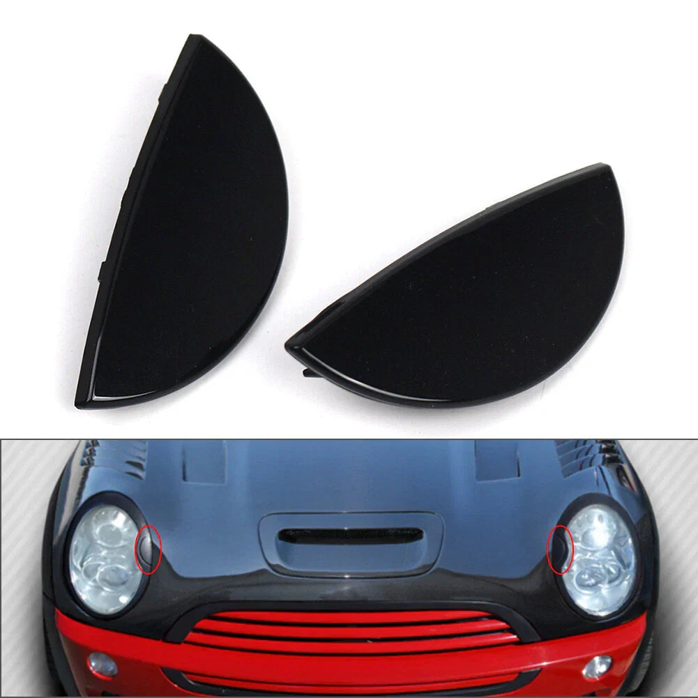 Headlight Washer Cap Cover  for Mini R50 R52 R53 (2001-2006) Black