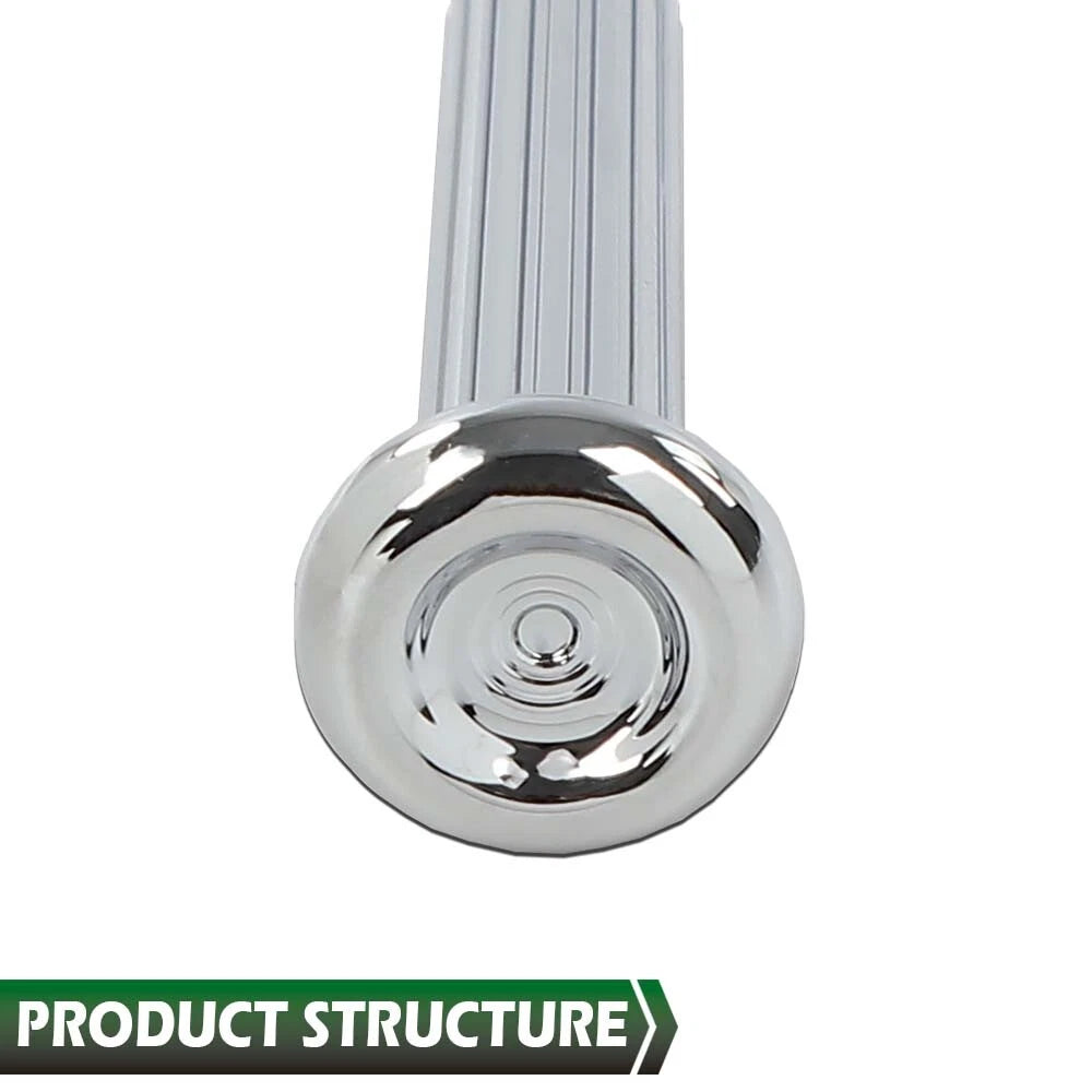 Set of 4 Chrome Ribbed Door Lock Knobs for GM Buick Chevy Oldsmobile Pontiac