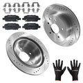 Rear Brake Rotors & Ceramic Pads Kit for Nissan Leaf (2011–2021), Qashqai (2017–2019)