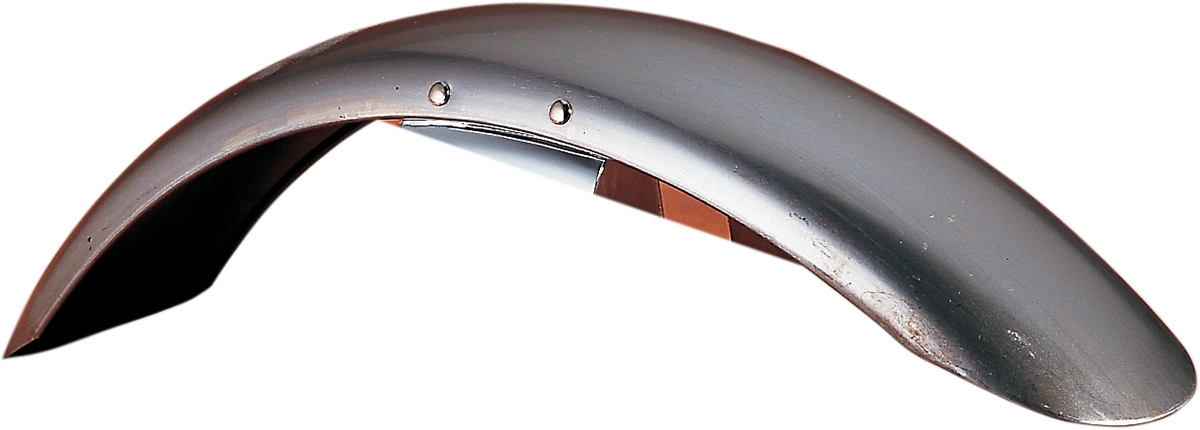 Wide Glide-Style Front Fender with Chrome Mounting Brackets for Harley Davidson