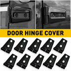 Door Hinge Cover for Jeep Wrangler JK JKU (2007–2017) Black