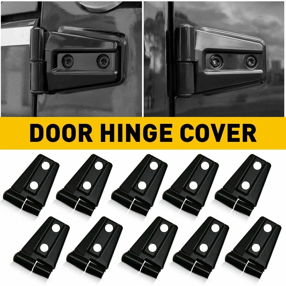 Door Hinge Cover for Jeep Wrangler JK JKU (2007–2017) Black