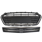 Front Upper Lower Grille for Chevrolet Trax (2017-2021) Black Chrome