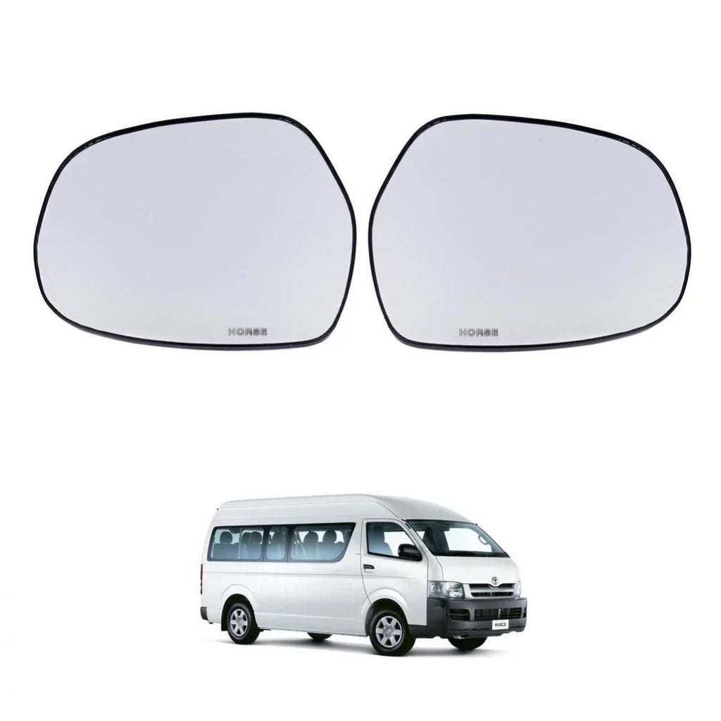 Side Mirror Glass Lens Rear View Pair Fits Toyota Hiace Commuter KDH 2005-18 D05