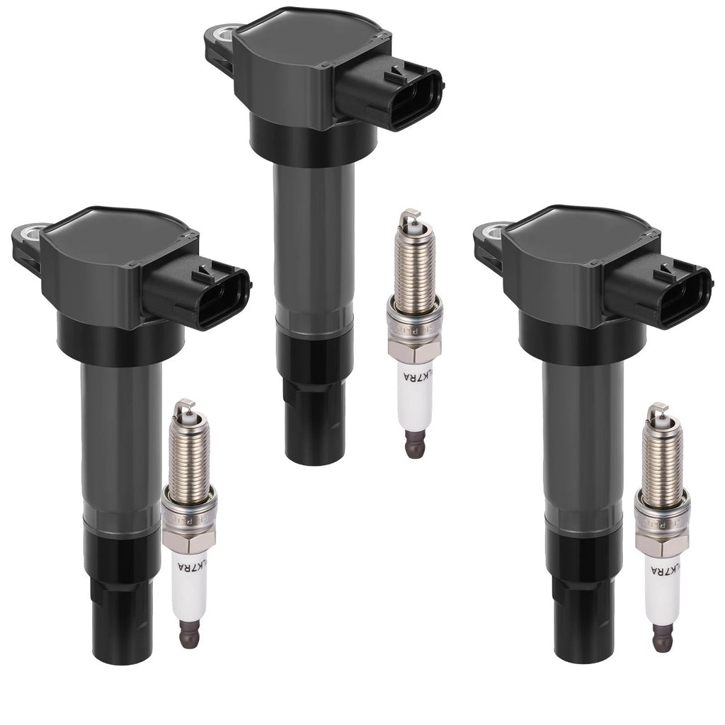 3X Ignition Coils & 3X Iridium Spark Plugs for Smart Fortwo 1.0L (2008–2015)