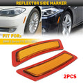 Set of 2 Amber Bumper Reflectors for BMW 5 Series F10 (2011–2016)